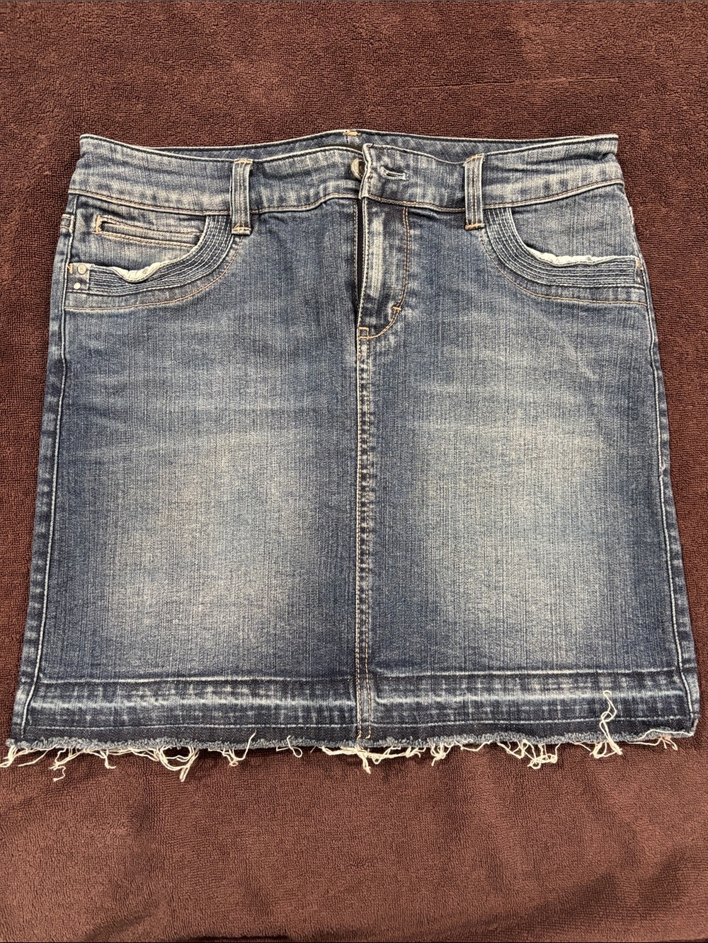 WHBM Denim Jean Skirt - Blue Wash